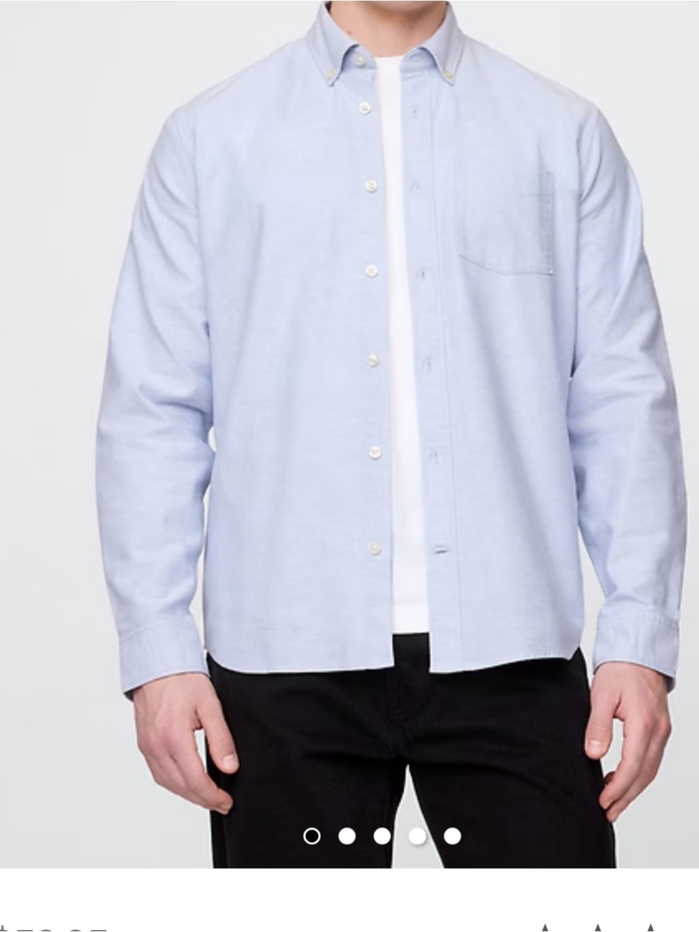 GAP Sky Blue Men's Button-Down Shirt.